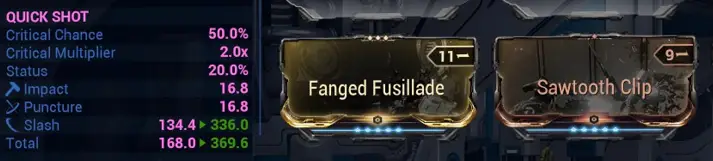 Warframe - Slash Damage